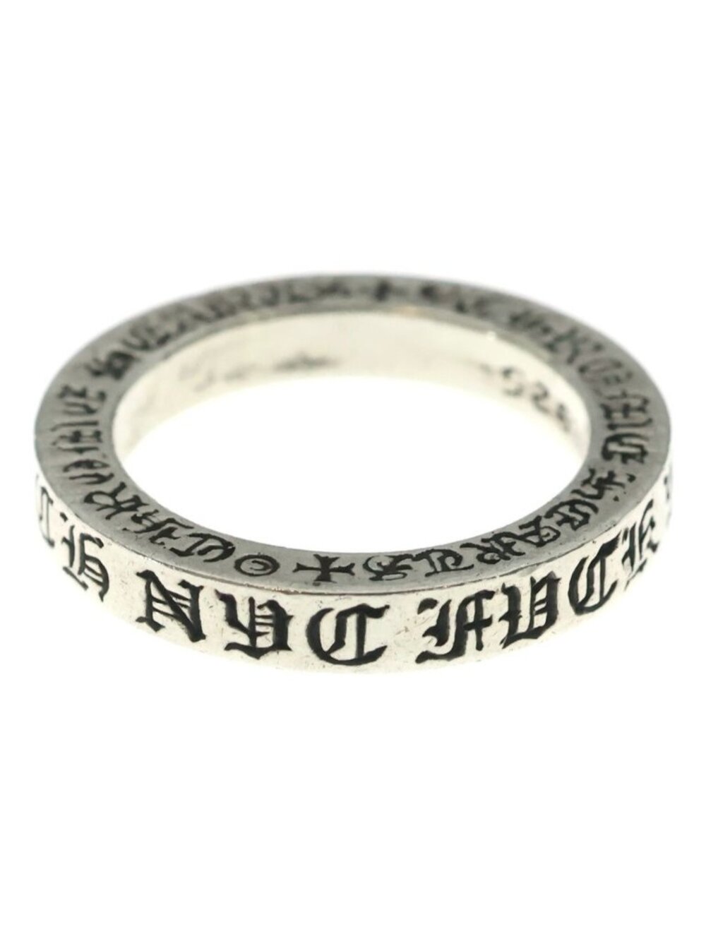Chrome Hearts Spacer Fckyou Nyc Limited Ring Silver